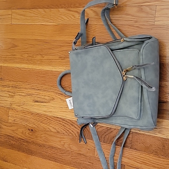 vr nyc Handbags - NWT Turquoise suede mini backpack